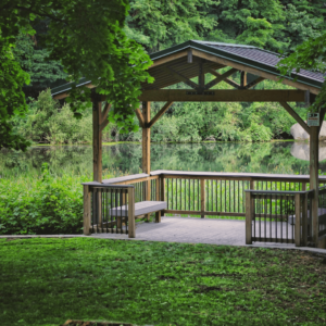 Gazebo sitting spaces